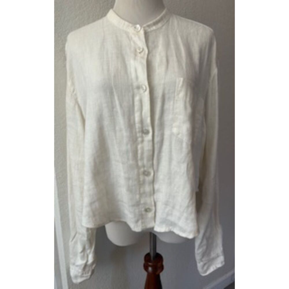 Newport News White Linen Top